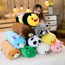 Load image into Gallery viewer, 1pc 50/60/80CM Cute 10 Styles Animal Unicorn Raccoon Seal Plush Toy Stuffed Soft Sleeping Pillow Cushion Dolls Baby Cartoon Toys
