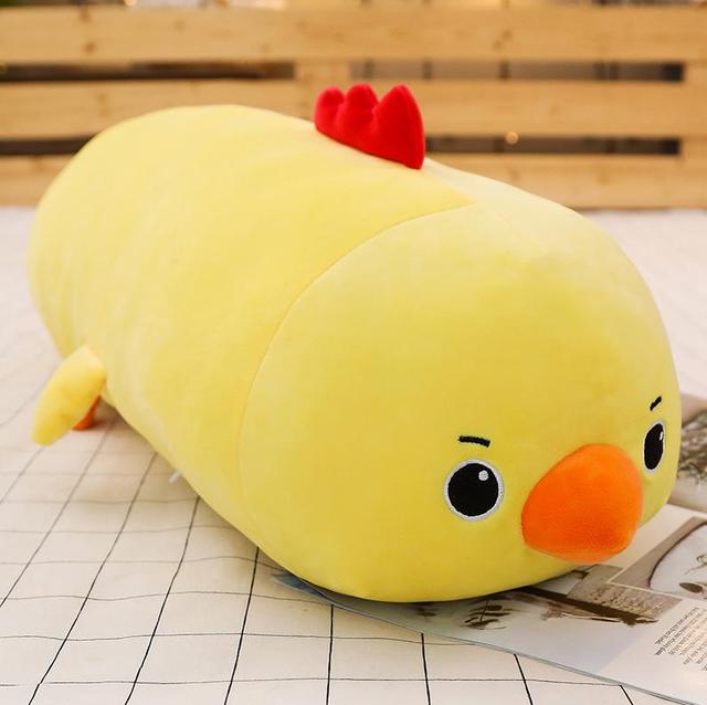 1pc 50/60/80CM Cute Chicken Animal Unicorn Raccoon Seal Plush Toy Stuffed Soft Sleeping Pillow Cushion Dolls Baby Cartoon Toys