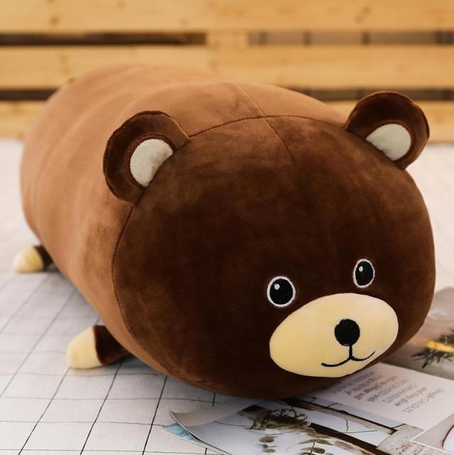 1pc 50/60/80CM Cute Bear Grizzly black bear Animal Unicorn Raccoon Seal Plush Toy Stuffed Soft Sleeping Pillow Cushion Dolls Baby Cartoon Toys