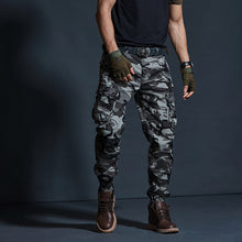 Load image into Gallery viewer, High Quality Khaki Casual Pants Men Military Tactical Joggers Camouflage Cargo Pants Multi-Pocket Fashions Black Army Trousers
