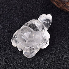 Load image into Gallery viewer, 1PC Natural Crystal Rose Quartz Tortoise Amethyst Opal Animals Healing Stone Home Decor Fish Tank Crafts Small Decoration
