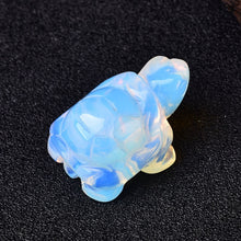 Load image into Gallery viewer, 1PC Natural Crystal Rose Quartz Tortoise Amethyst Opal Animals Healing Stone Home Decor Fish Tank Crafts Small Decoration
