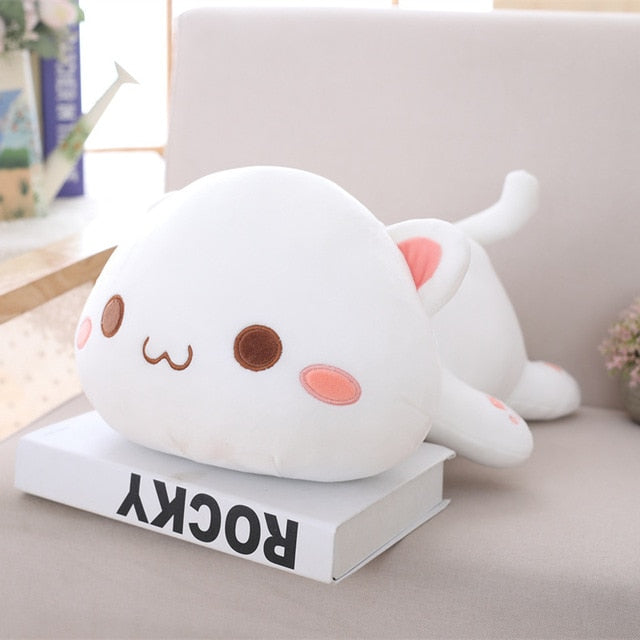 35cm-65cm Kawaii Lying Cat Plush Toys DollAnimal Pillow Soft Cartoon Toys Gift