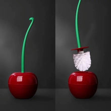 Load image into Gallery viewer, Toilet Brush and Holder, Cute Cherry shape WC Toilet Brush Cleaning brush For Bathroom Lavatory, Long Handle Toilet Bowl Brush
