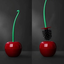 Load image into Gallery viewer, Toilet Brush and Holder, Cute Cherry shape WC Toilet Brush Cleaning brush For Bathroom Lavatory, Long Handle Toilet Bowl Brush
