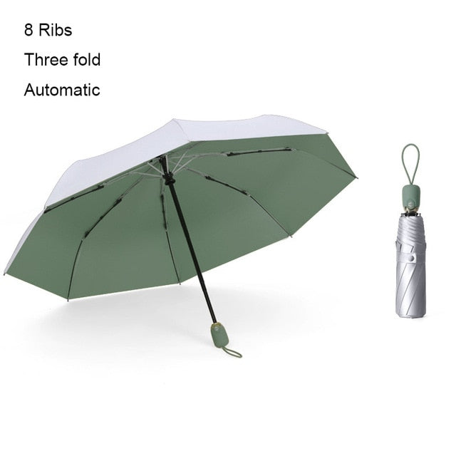 New 8 Ribs Pocket Mini Umbrella Anti UV Paraguas Sun Umbrella Rain Windproof Light Folding Portable Umbrellas for Women Children
