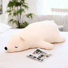 Load image into Gallery viewer, Polar Bear Plush Doll Baby Soft Stuffed Sleeping Bear Pillow Animal Plush Toys Kids Cartoon Gifts 35-110CM Kawaii Dressing
