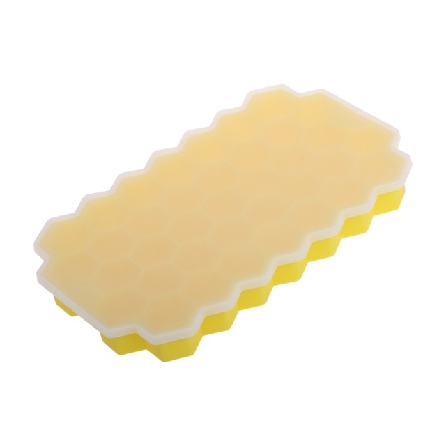 37 Grids Honeycomb Mini Ice Maker Cube Eco-Friendly Cavity Silicone Tray Mold
