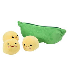 Load image into Gallery viewer, 25CM Kids Baby Plush Toy Cute Pea Stuffed Plant Doll Girlfriend Kawaii For Children Gift High Quality Pea-shaped Pillow Toy
