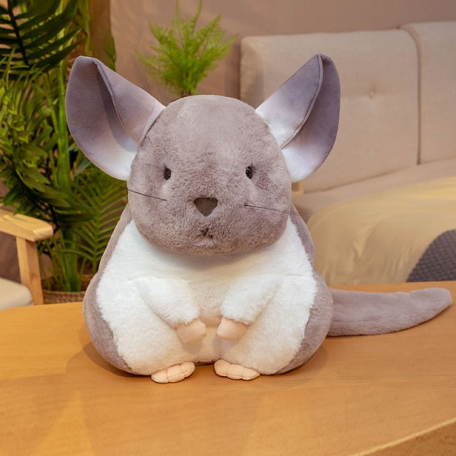 25-55cm Cute Simulation Hamster  Plush Toys Stuffed Fat Real-life Mouse Doll Soft Cartoon Animal Pillow Birthday Gift for Kids