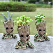 Load image into Gallery viewer, Baby Groot Flower Pot Planter Holders Figurine Tree Man Model Toy For Kids Pen Holder Fairy Garden Flowerpot Crafts
