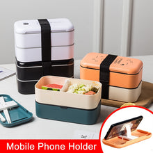 Load image into Gallery viewer, lunch box eco friendly food container bento Microwave heated lunch box for kids health food box lunchbox meal prep containers

