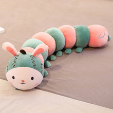 Load image into Gallery viewer, Cute fruit caterpillar doll plush toy comforts children sleeping pillow long pillow little girl doll
