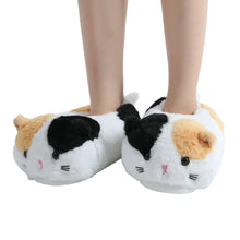 Load image into Gallery viewer, Cat slippers animal home shoes indoor fashion women Breathable comfortable home soft slippers
