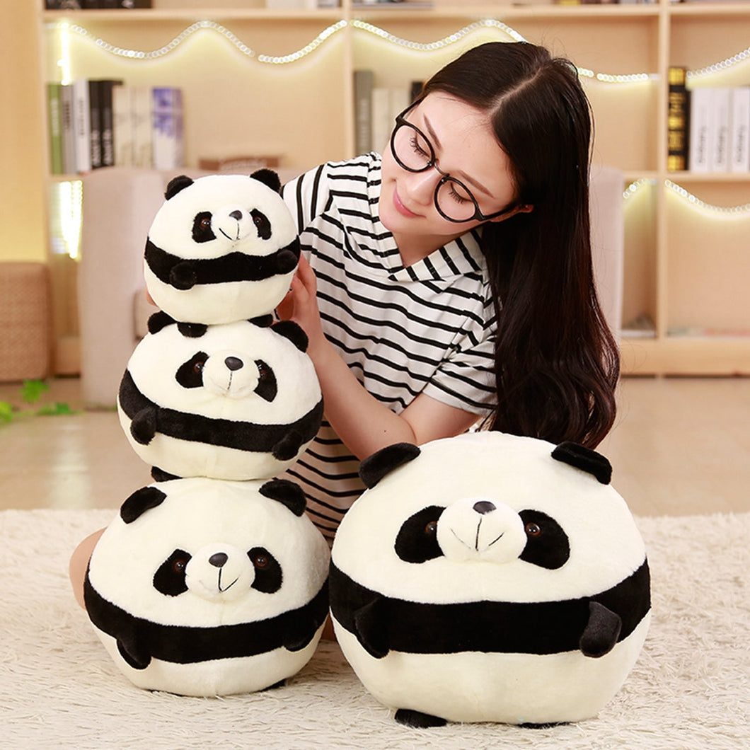 Round Spherical Black and White Panda Cute Kawaii Doll Plush Toy Pillow Children Birthday Gift Soft Doll Toys for Children Gifts