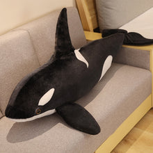 Load image into Gallery viewer, Killer Whale Whale Plush Toy Blue Sea Animals Stuffed Animal Toy  Shark Soft Pillow Kids Gift Kawaii Plush Toys Black Whale
