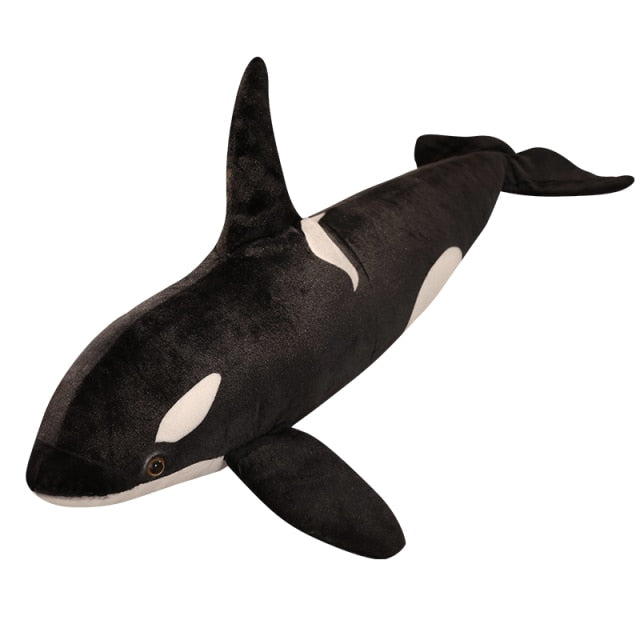 Killer Whale Whale Plush Toy Blue Sea Animals Stuffed Animal Toy  Shark Soft Pillow Kids Gift Kawaii Plush Toys Black Whale