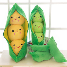 Load image into Gallery viewer, Creative Cute Pea Pod Plush Toy Doll Baby Pillow Doll Furnishings Creative Give Children A Birthday Present Home Decortion M024
