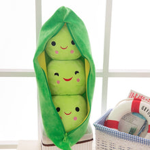 Load image into Gallery viewer, Creative Cute Pea Pod Plush Toy Doll Baby Pillow Doll Furnishings Creative Give Children A Birthday Present Home Decortion M024
