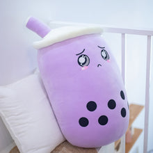 Load image into Gallery viewer, Plush Boba Tea Cup Toy Bubble Tea Pillow Cushion Cute Fruit Drink Plush Stuffed Soft Apple Pink Strawberry Milk Tea Kids Gift
