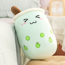 Load image into Gallery viewer, Plush Boba Tea Cup Toy Bubble Tea Pillow Cushion Cute Fruit Drink Plush Stuffed Soft Apple Pink Strawberry Milk Tea Kids Gift
