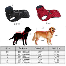 Load image into Gallery viewer, Dog Outdoor Jacket Waterproof Reflective Pet Coat Vest Winter Warm Cotton Dogs Clothing for Large Middle Dogs  Labrador
