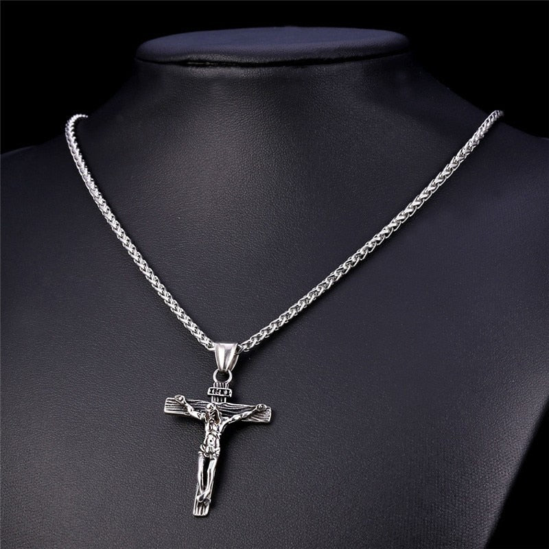 Cross Chain For Boys Mens Chain Combo Cross Locket Pendant Square Locket  Korean Jewelry Hip Hop Party Boys Mens Chain Necklace