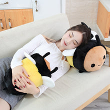 Load image into Gallery viewer, cute Bee ladybug plush toy high quality stuffed doll sleeping cylindrical pillow soft doll sofa decor birthday gift for kids
