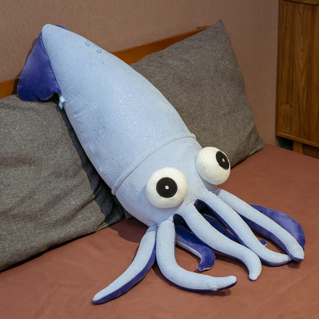 Squid Stuffed Animals Squid Plush Kawaii Doll Soft Toy Cute Food Pillow Squishy Toy Comforting Gift Giant Plushies Anime Plushie