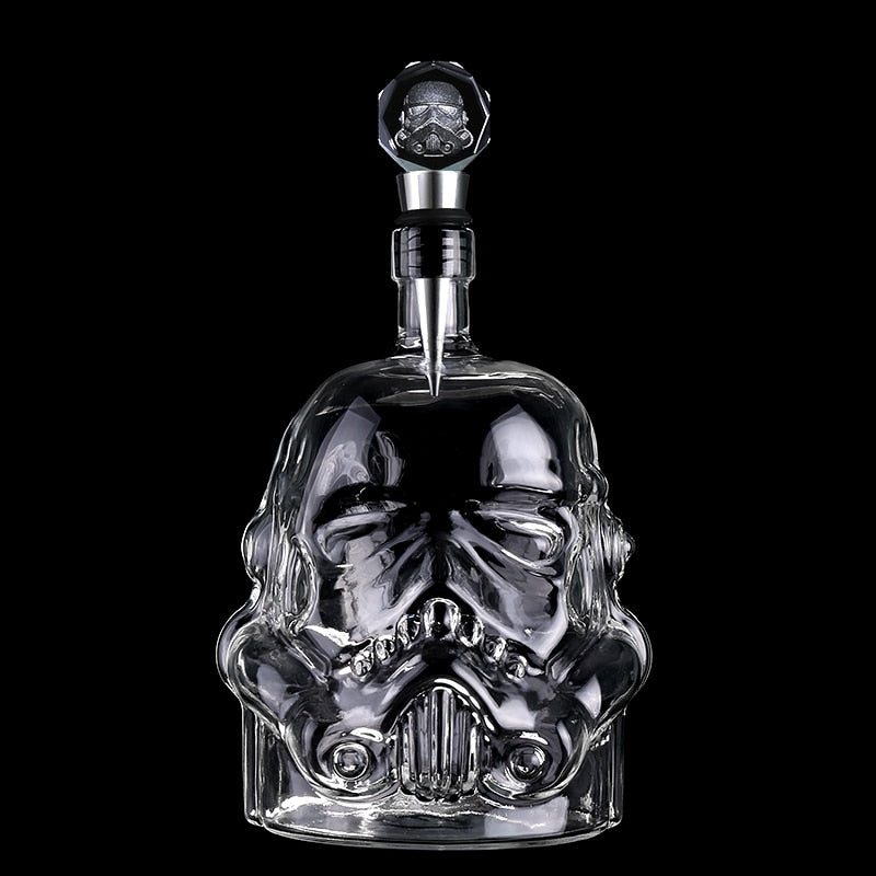 Creative Storm Trooper Decanter White Soldier Glass Jug Liquor