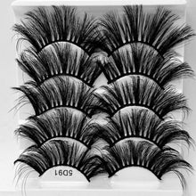 Load image into Gallery viewer, NEW 5Pair Fluffy Lashes 25mm 3d Mink Lashes Long Thick Natural False Eyelashes Lashes Vendors Makeup Mink Eyelashes
