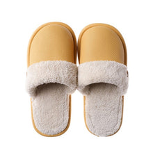 Load image into Gallery viewer, Plush warm Home flat slippers Lightweight soft comfortable winter slippers Women cotton shoes Indoor plush slippers
