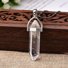 Load image into Gallery viewer, Natural Crystal Rose Quartz Crystal handmade custom Pendant Mineral Jewelry Couple DIY Lovers Gifts For Men Women Jewelry Necklace
