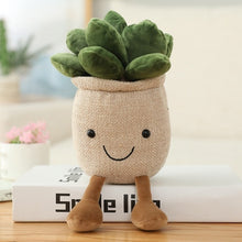 Load image into Gallery viewer, 35cm Lifelike Tulip Succulent Plants Plush Stuffed Decoration Toy Soft Bookshelf Decor Doll Potted Flowers Pillow for Girls Gift
