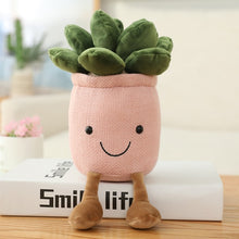 Load image into Gallery viewer, 35cm Lifelike Tulip Succulent Plants Plush Stuffed Decoration Toy Soft Bookshelf Decor Doll Potted Flowers Pillow for Girls Gift
