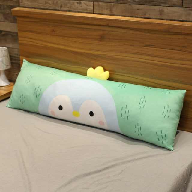 150cm Cute unicorn pillow long strip pillow leg sleeping pillow removable and washable hamster dinosaur Raccoon pillow gift