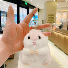 Load image into Gallery viewer, Hamster doll keychain pendant doll hamster cute backpack doll plush ins bag pendant school bag pendant
