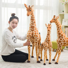 Load image into Gallery viewer, Huge Real Life Giraffe Plush Toys Cute Stuffed Animal Dolls Soft Simulation Giraffe Doll Birthday Gift Kids Toy Bedroom Decor
