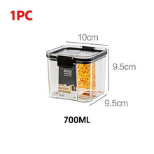 Load image into Gallery viewer, 700/1300/1800ML Food Storage Container Plastic Kitchen Refrigerator Noodle Box Multigrain Storage Tank Transparent Sealed Cans
