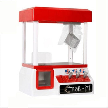 Clip Doll Arcade Claw Machine Coin Operated Crane Game Vending Machine Entertainment Toys Candy Grabber Claw Portable Board Game