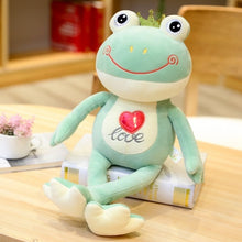 Load image into Gallery viewer, 35cm-100cm Crown Frog Long Legs Plush Toy Soft Stuffed Cartoon Animal Smile Frog Doll Baby Toys Kids Girls Birthday Gifts

