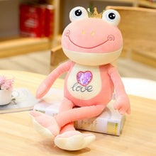 Load image into Gallery viewer, 35cm-100cm Crown Frog Long Legs Plush Toy Soft Stuffed Cartoon Animal Smile Frog Doll Baby Toys Kids Girls Birthday Gifts
