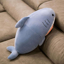 Load image into Gallery viewer, Cute Plush Shark Toy Kawaii Cartoon Cat Face Shark Soft Stuffed Doll Kids Toys Shark Pillow Cushion Birthday Gift for Children
