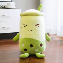 Load image into Gallery viewer, 50cm Green Matcha Bubble Tea Cup Shaped Pillow Pearl Milk Tea Bubble Tea Plush Stuffed Soft Toys Cushion Plush Food Pillow Gifts
