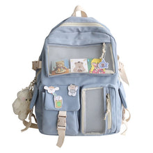 Load image into Gallery viewer, Kawaii Nylon Women Backpack Fashion Waterproof Rucksack for Teen Girls School Bag Cute Student Bookbag Travel Mochila
