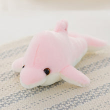 Load image into Gallery viewer, 32cm Creative Luminous Plush Dolphin Doll Glowing Pillow, Colorful LED Light  Animal Toys Kids Children&#39;s Gift YYT220
