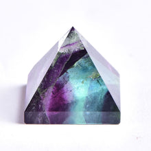 Load image into Gallery viewer, Natural Fluorite Crystal Pyramid Quartz Healing Stone Chakra Reiki Crystal Tiger Eye Point Home Decor Crafts Of Gem Stone 1PC
