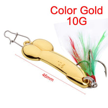 Load image into Gallery viewer, 1PCS Pesca Metal DD Sequins Spinner Spoon Fishing Lures With Feather Hook Artificial Bait
