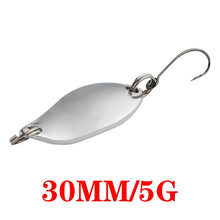 Load image into Gallery viewer, 1PCS Pesca Metal DD Sequins Spinner Spoon Fishing Lures With Feather Hook Artificial Bait
