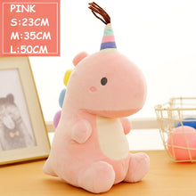 Load image into Gallery viewer, Ultra Soft Lovely Dinosaur Plush Doll Huggable Pink/Blue Stuffed Dino Toy Kids Huggable Animals Plush Toy 30/40/50cm
